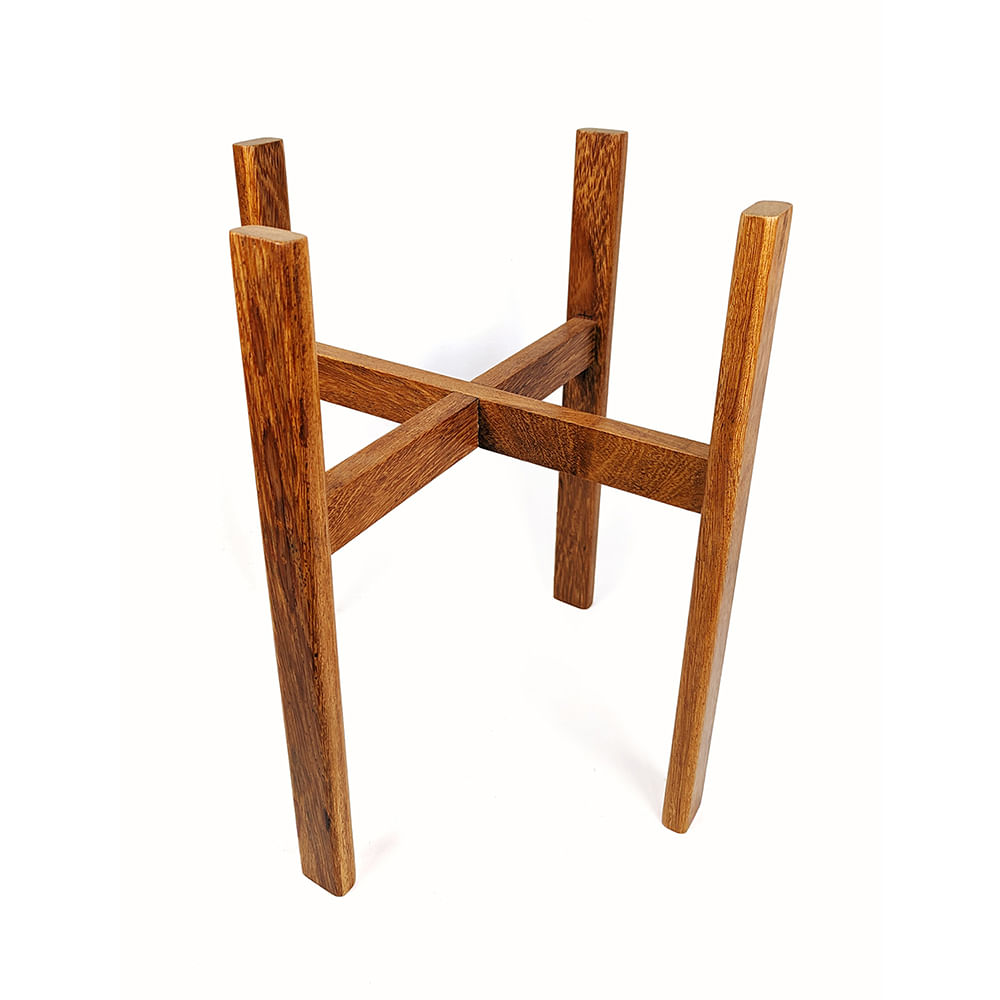 Parante de Madera Rectangular Un Cuarto Verde para Plantas y Macetas hasta 35cm Parante de Madera Rectangular Un Cuarto Verde para Plantas y Macetas hasta 35cm