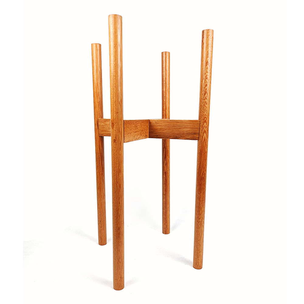 Parante de Madera Circular Un Cuarto Verde para Plantas y Macetas hasta 20cm