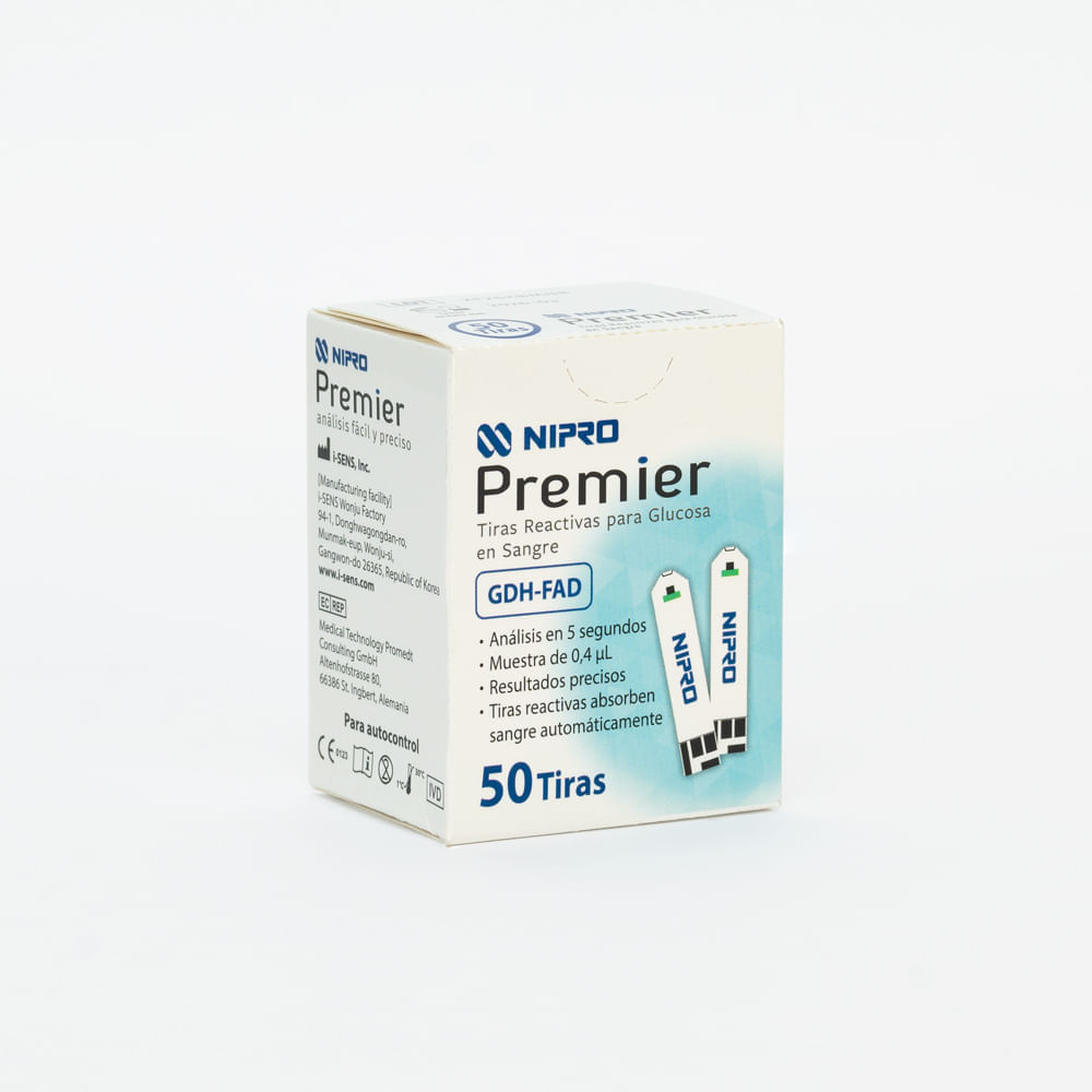 Tiras Reactivas NIPRO PREMIER ALPHA GDH-FAD