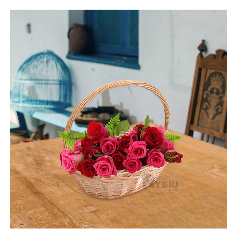 Canasta Versatil de 38x30x35cm en Marron Y+Papel de Regalo