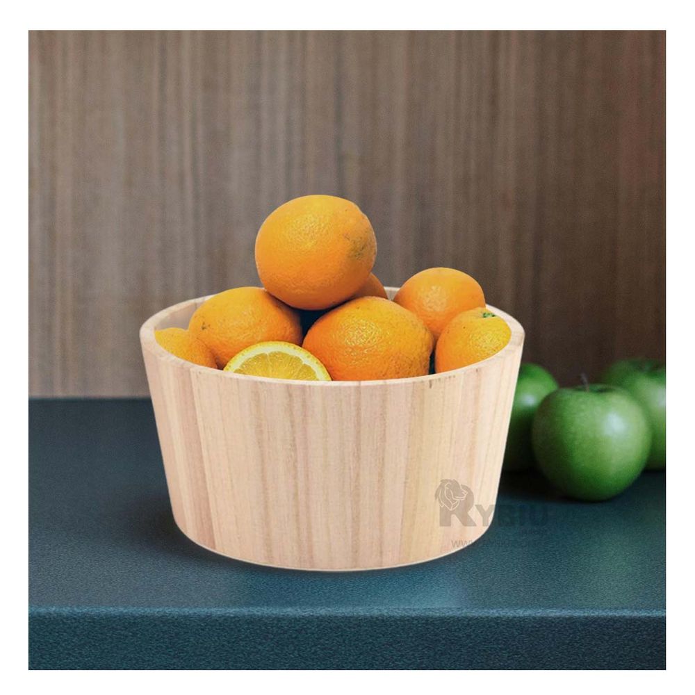 Cubeta Funcional en Tono Madera Y+Papel de Regalo