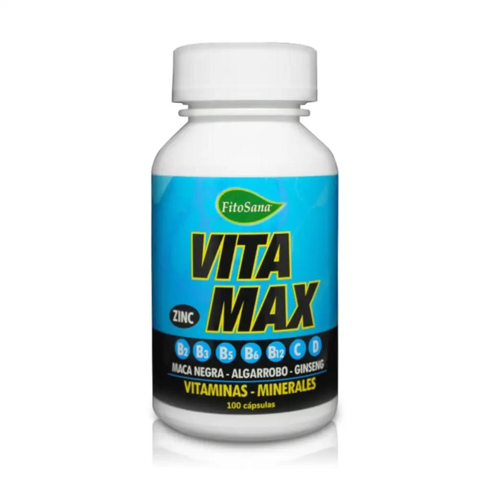 VitaMax FITOSANA (100 Cápsulas) - Vitaminas B, C, D y Zinc