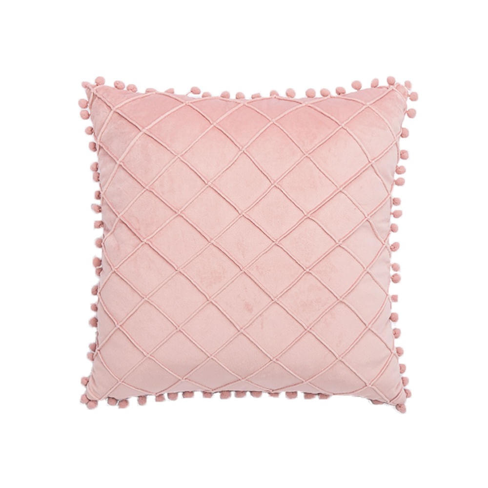 Cojin Textura Rosa 40Cm X 40Cm