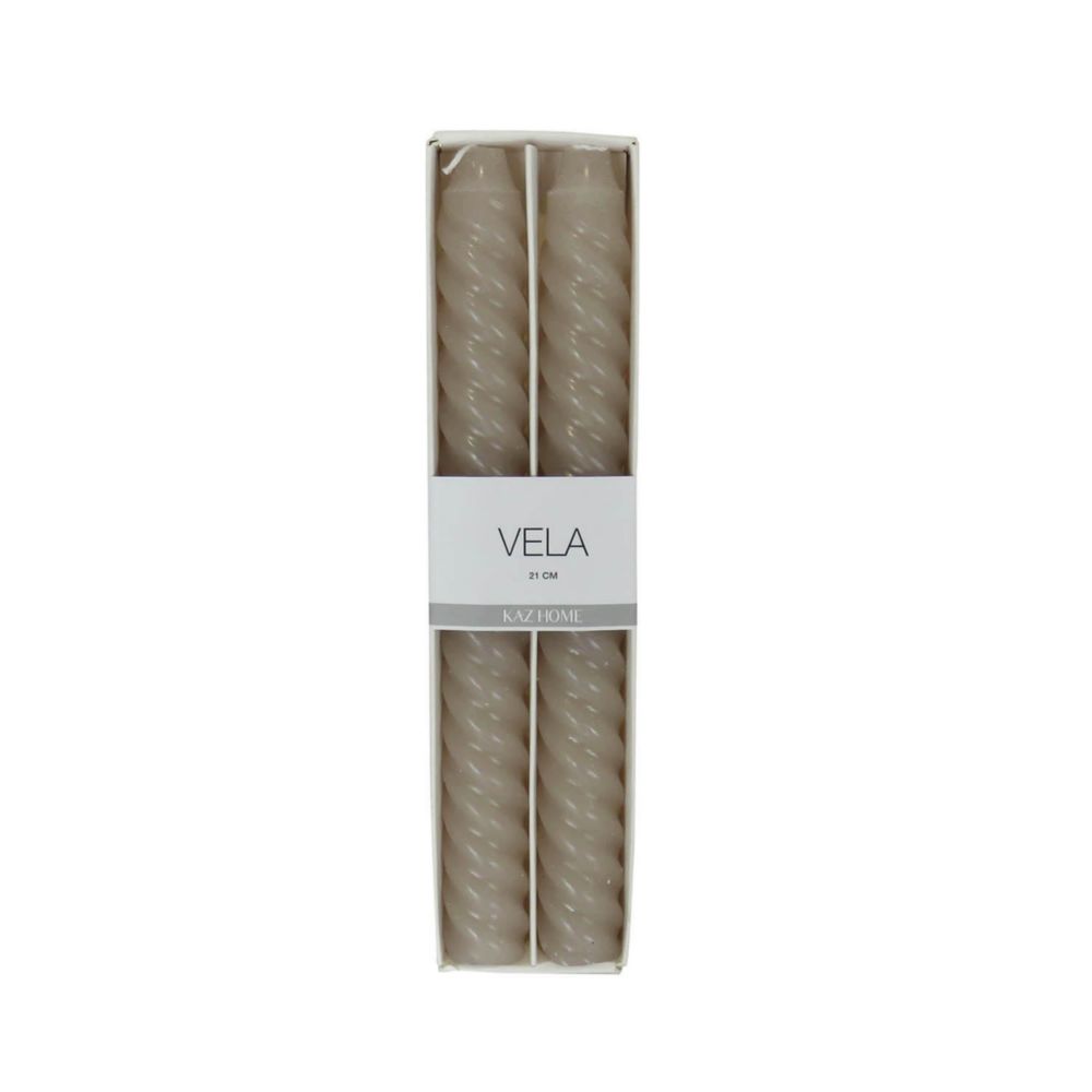 Vela Set X2 Tornillo Taupe 21Cm