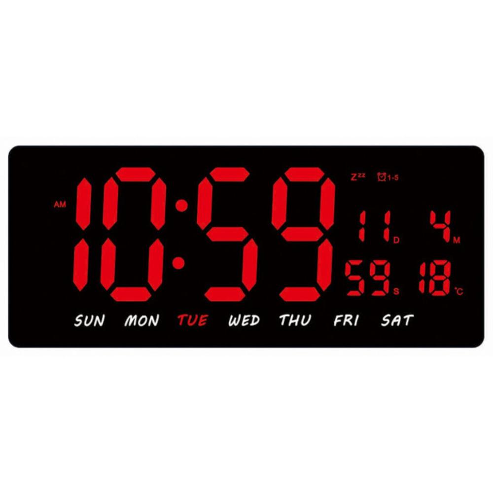 Reloj Digital LED de Pared Calendario Temperatura Alarma BS-K2552