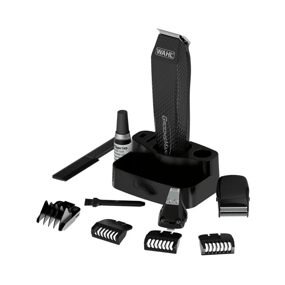 Maquina de cortar cabello WAHL GROOMS MAN 05537-3008 12Pzas - Negro