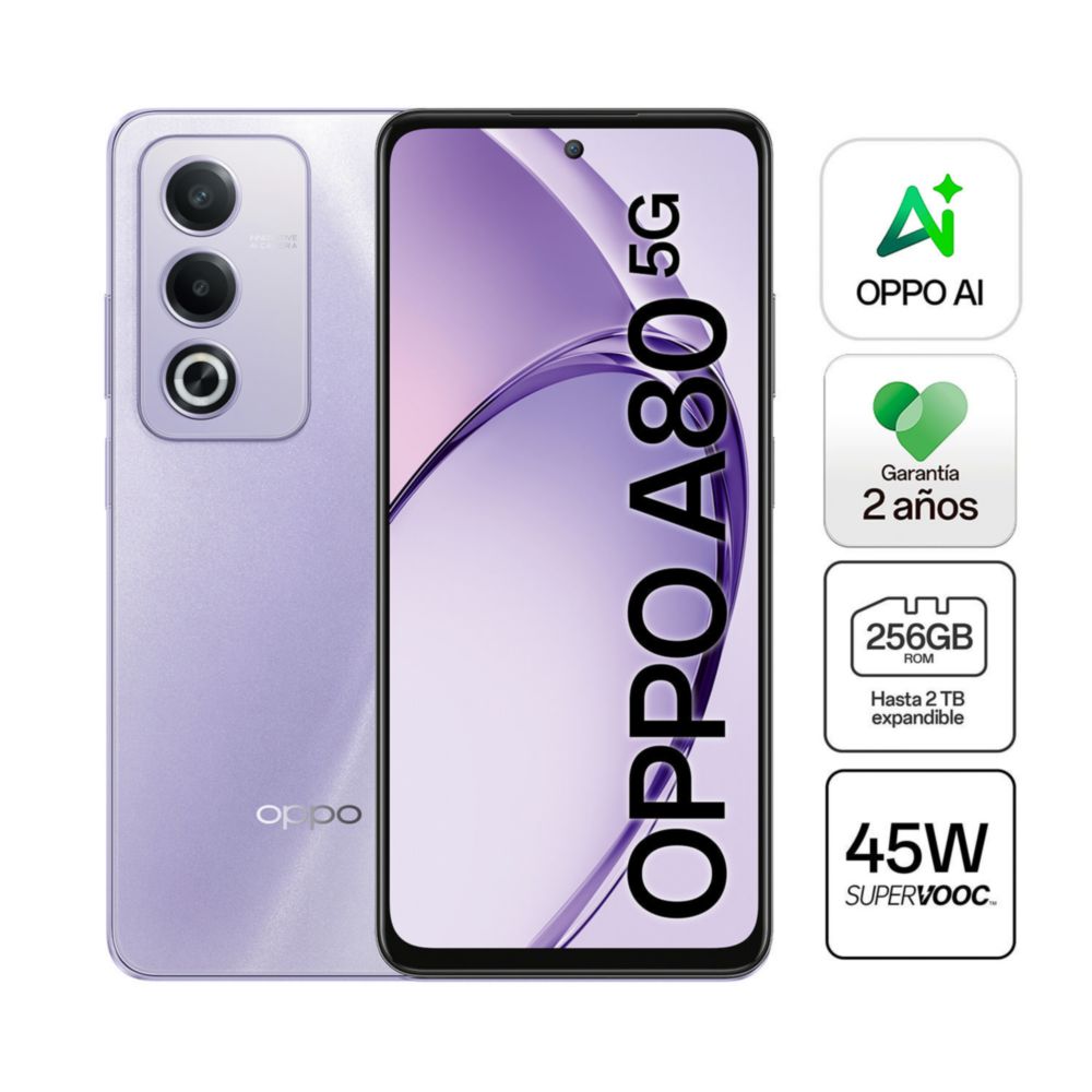 Celular Oppo 8GB RAM 256GB SSD 6.67'' Lila