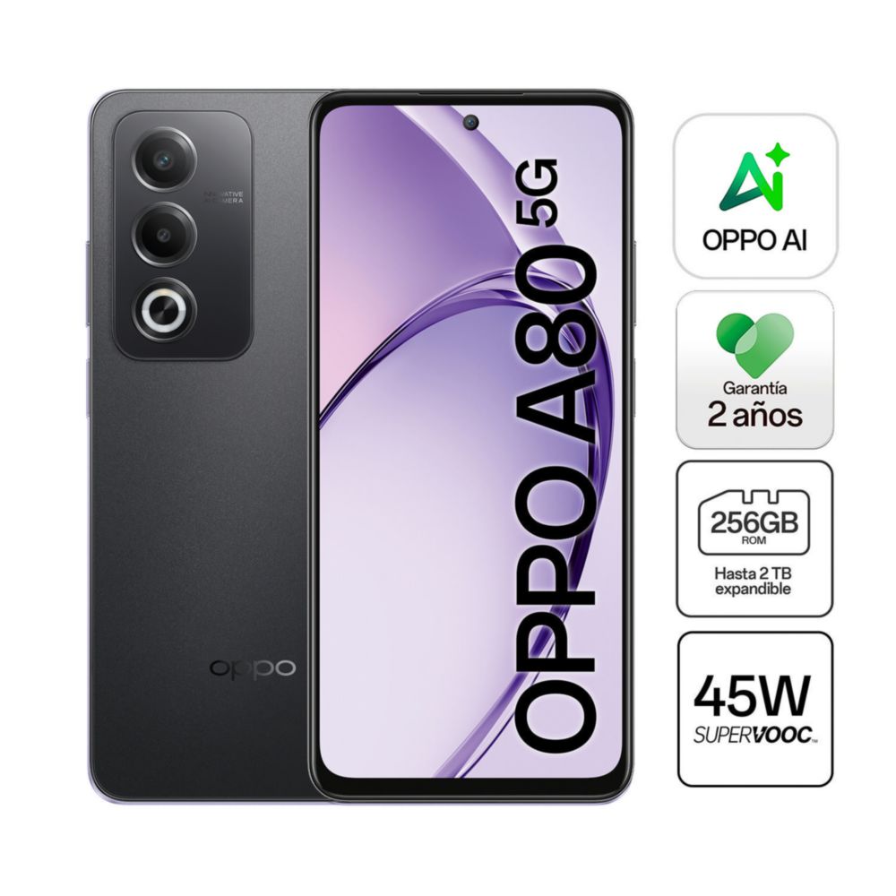 Celular Oppo 8GB RAM 256GB SSD 6.67'' Negro