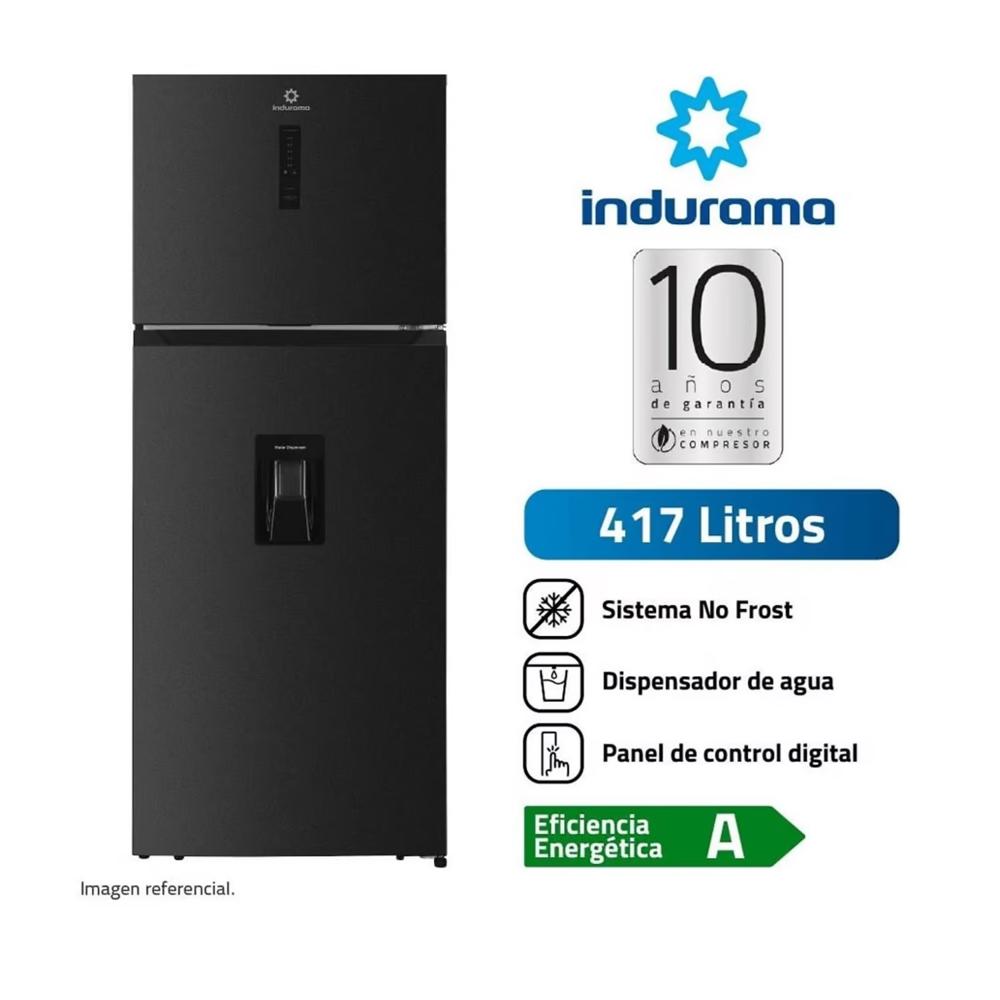 Refrigeradora de 417 Lts con Dispensador de Agua Indurama RI-478DN Negro