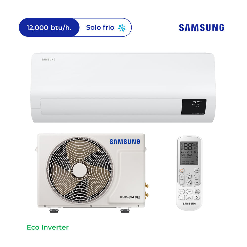 Aire Acondicionado Samsung Split Windfree De 12,000 btu/h Inverter