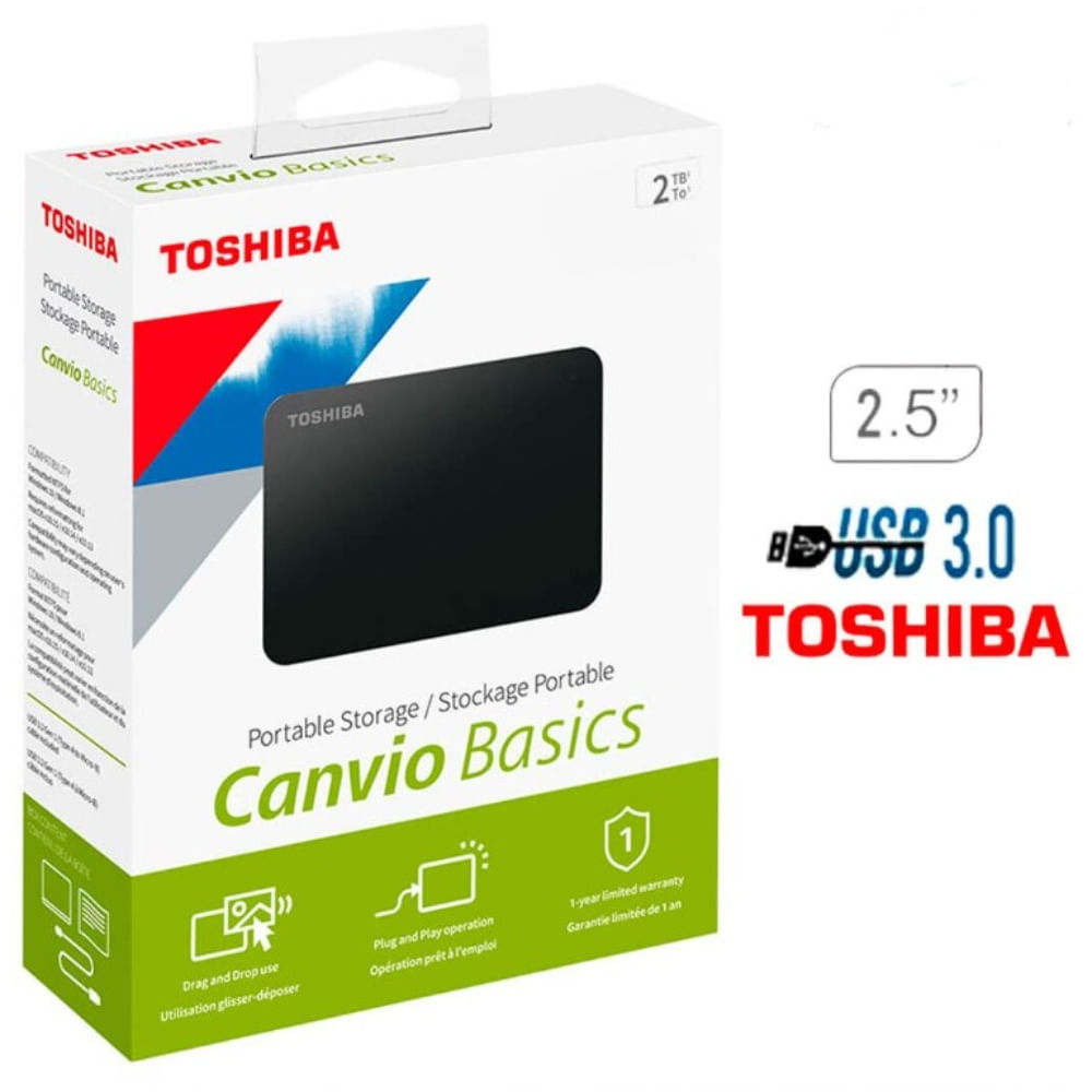 Disco Duro Externo Toshiba Canvio Basic 2TB