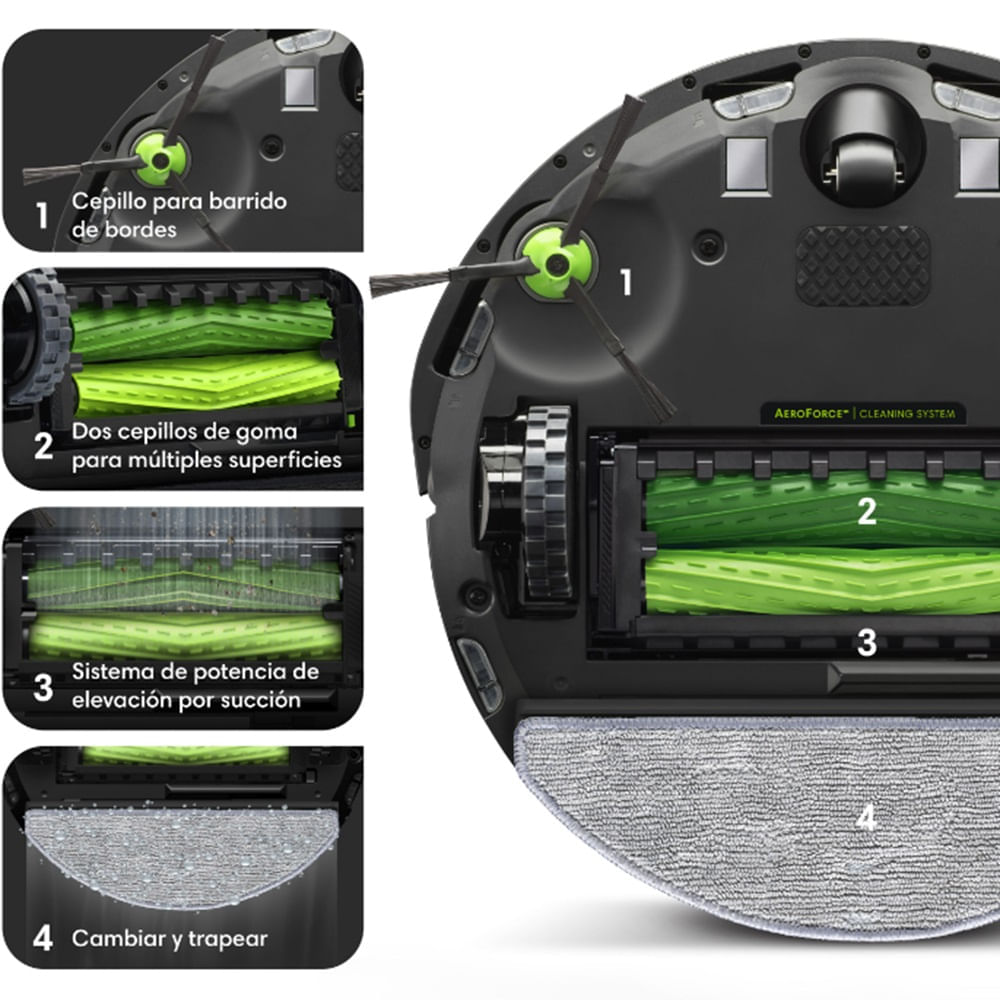 Aspirador y Trapeador Robot iRobot Roomba Combo j5