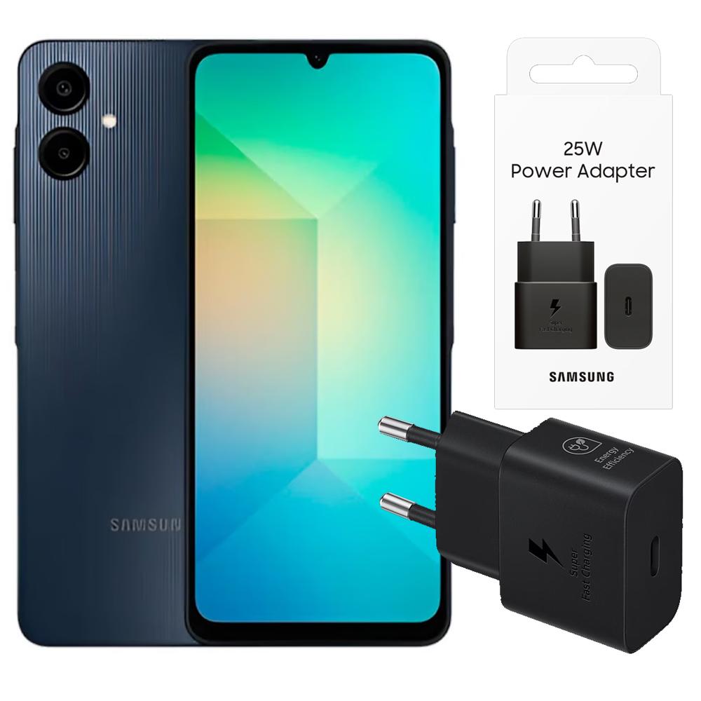 Galaxy A06 4GB Ram 128GB Negro + Adaptador 25w Negro