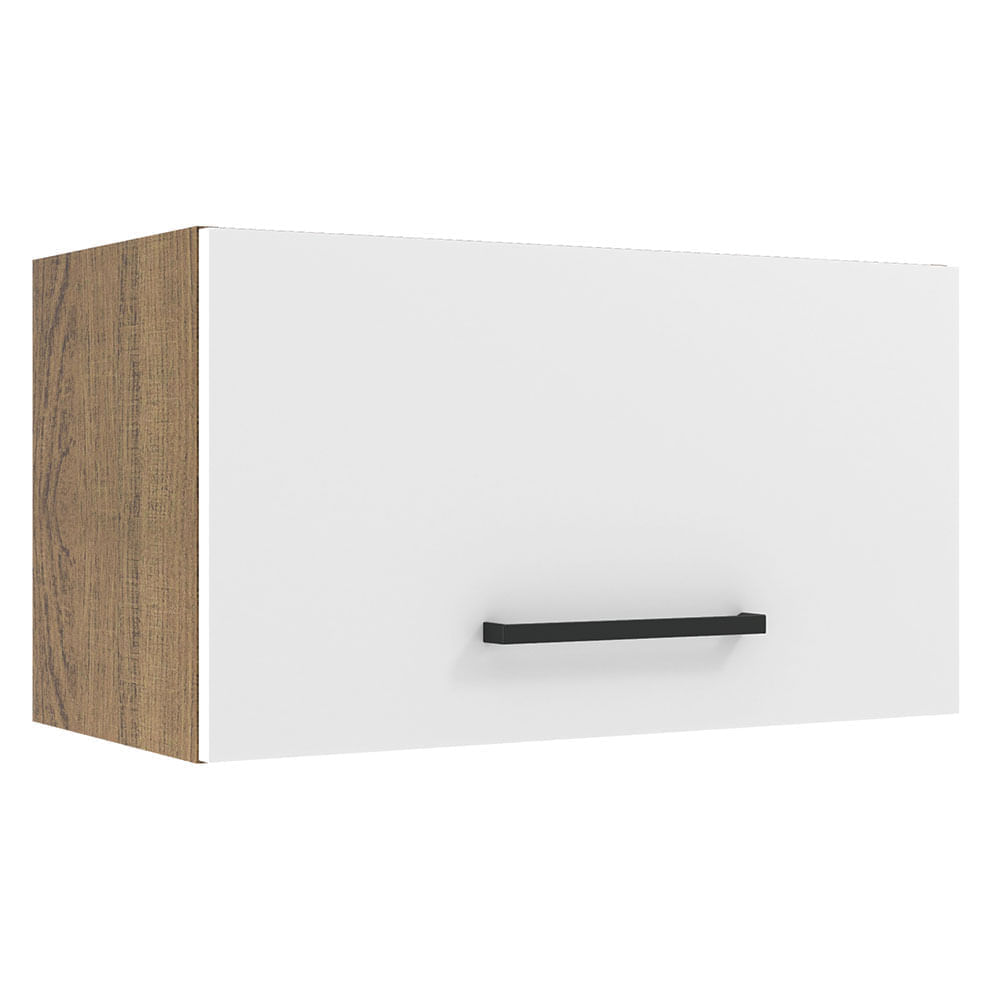Alacena de Cocina 1 Puerta Basculante Agata 60 cm Marrón/Blanco