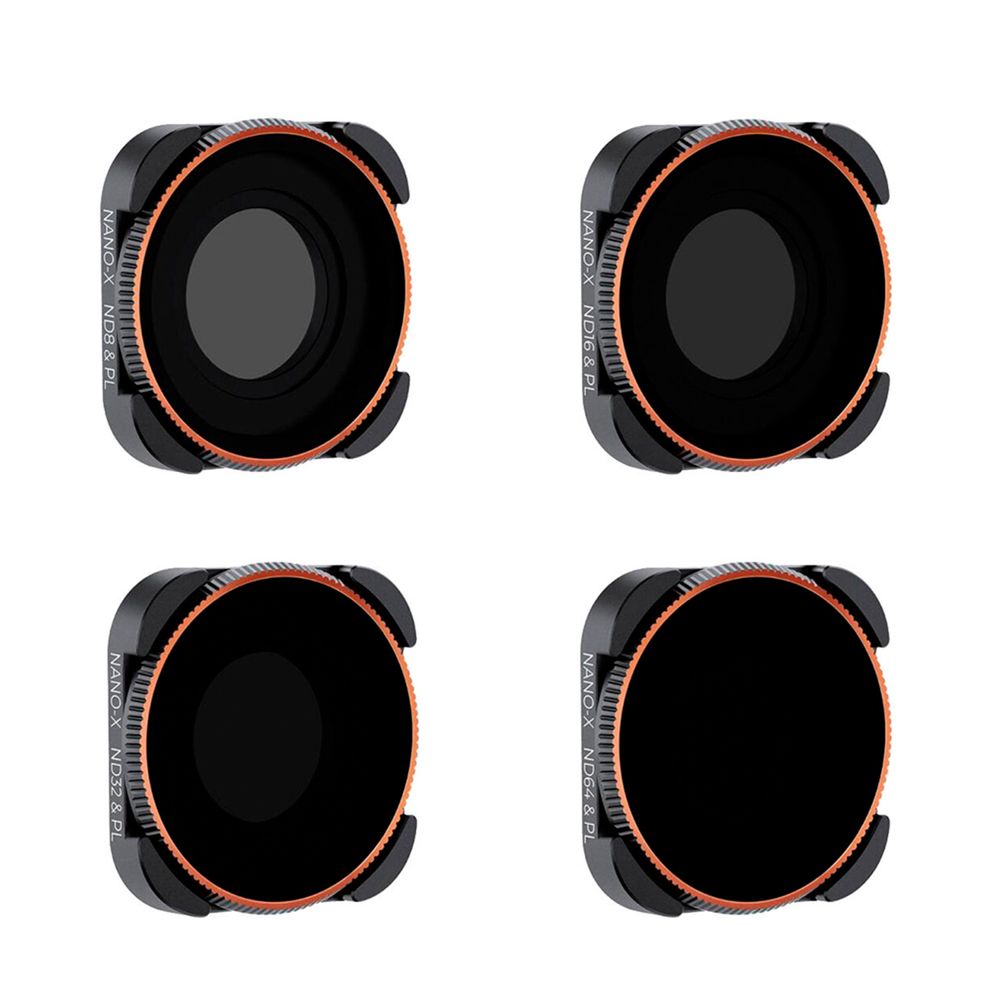 Kit de Filtros K&F Concept para GOPRO HERO 9/10/11/12 4-in-1 (ND8/PL, ND16/PL, ND32/PL, ND64/PL)