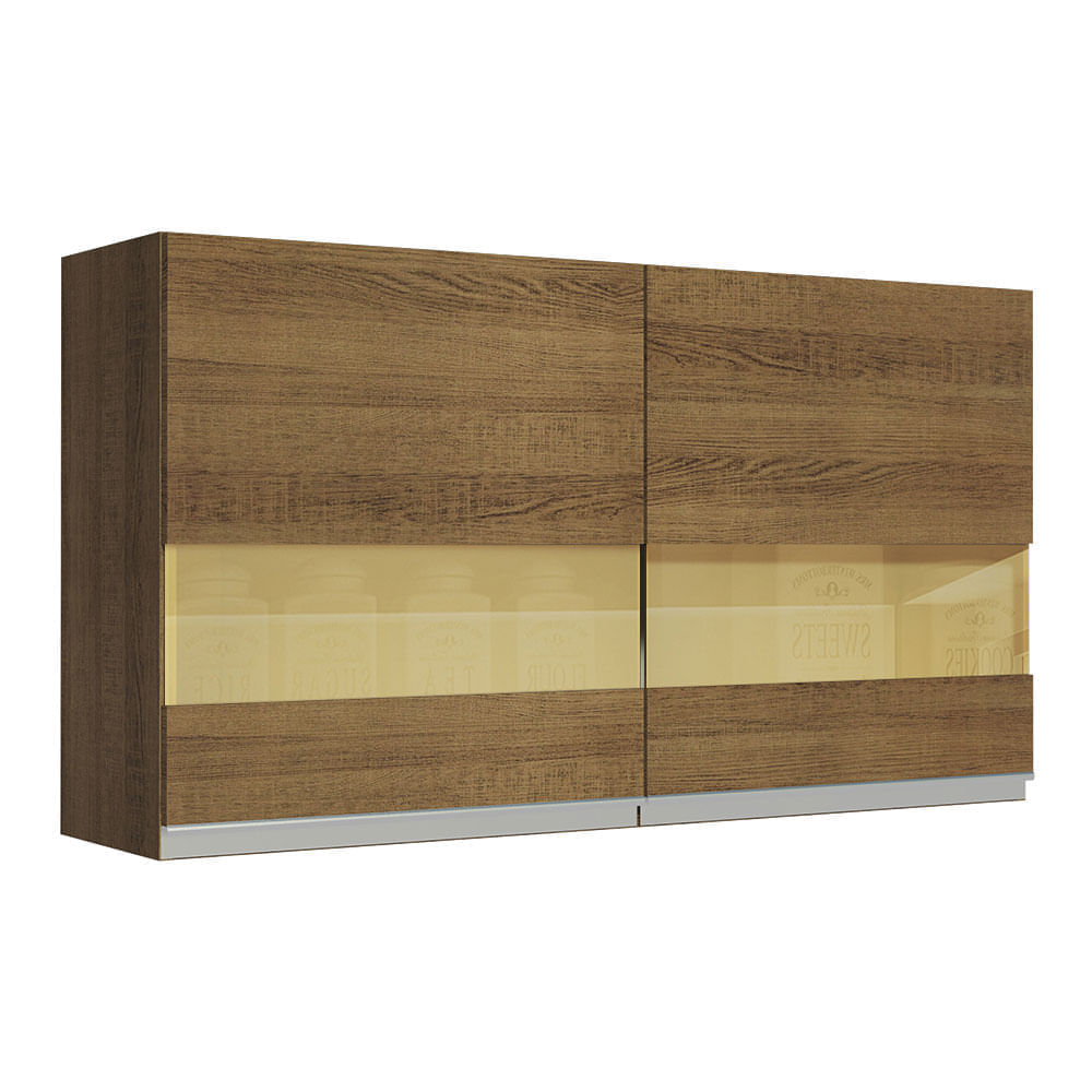 Alacena de Cocina 2 Puertas de  Glamy 120 cm Marrón