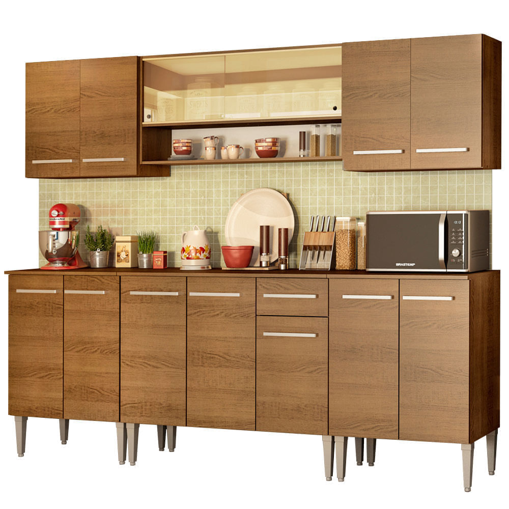 Mueble de Cocina Integral Emilly Smile 233 cm Marrón 04