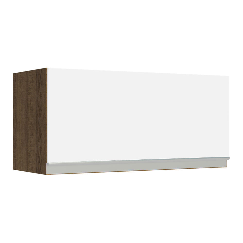 Alacena de Cocina 1 Puerta Abatible Glamy 70 cm Marrón/Blanco