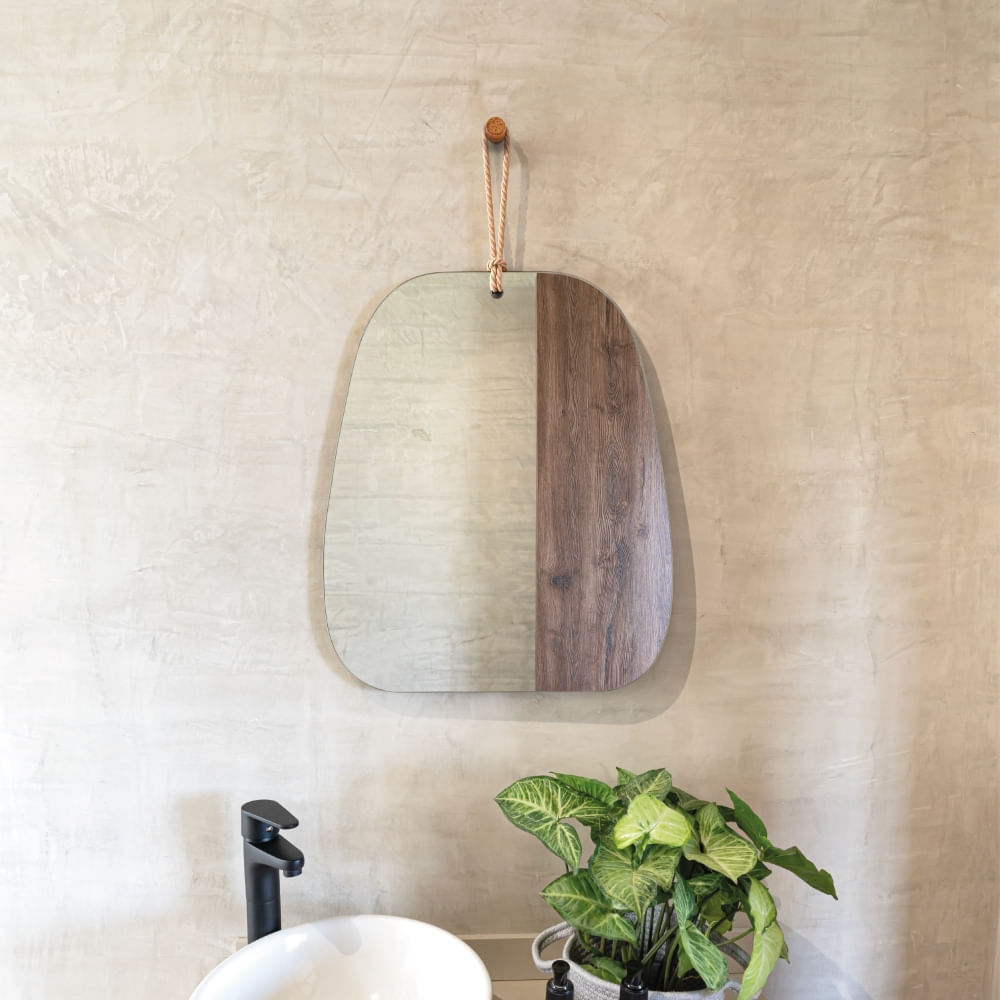 Espejo Carin rectangular con lazo decorativo