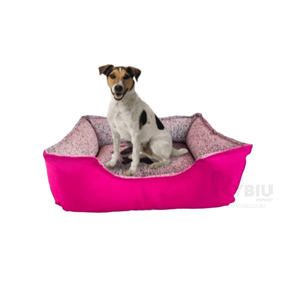 Cama con Forro para Perros de Color Fucsia XXL Y+Stickers