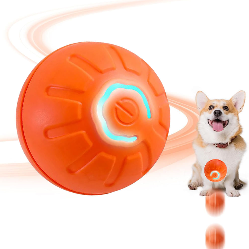 Pelota Interactiva para Perros Juguete de Rebote Naranja d5.2