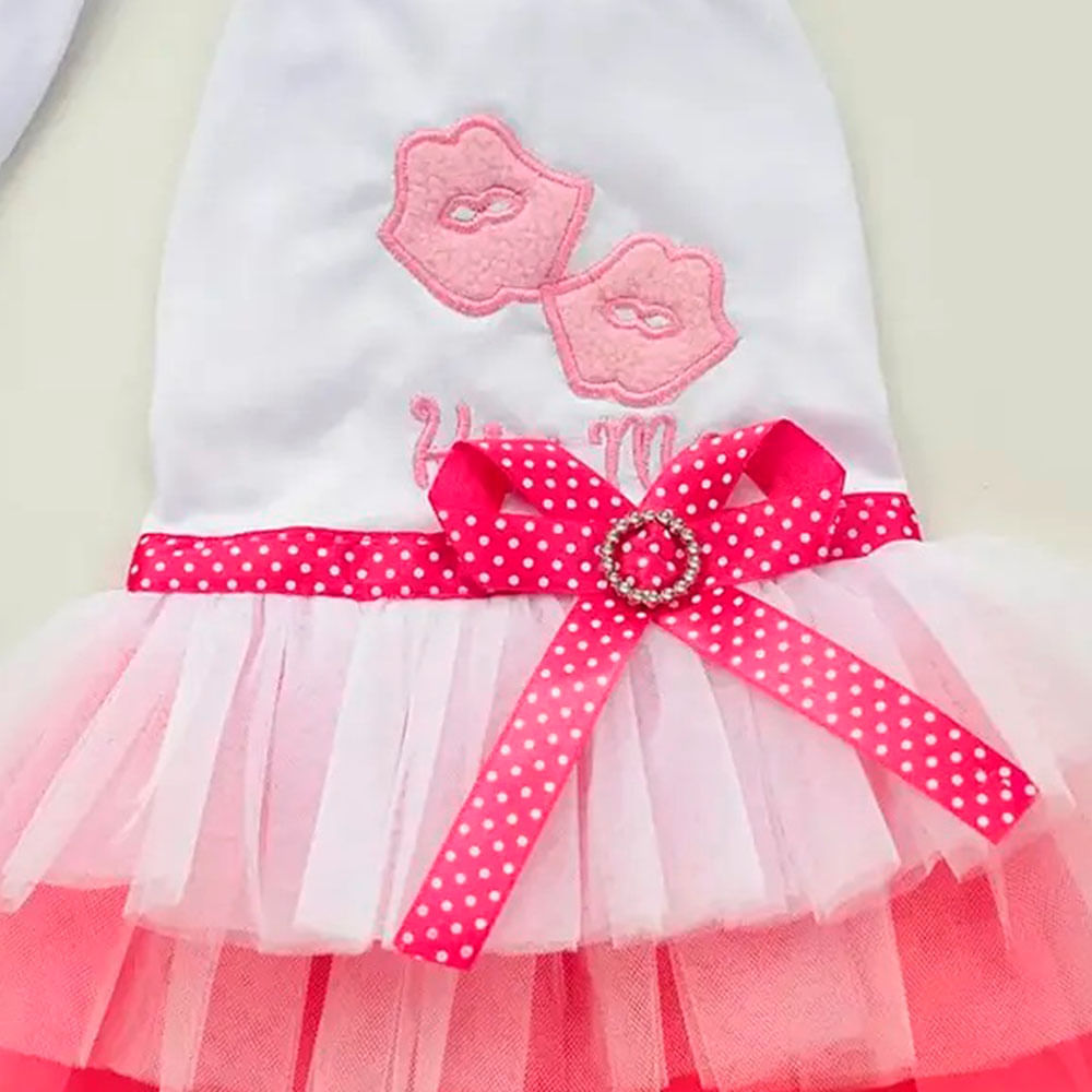 Disfraz para Perro Vestido Princesa Rosado y Azul Talla S