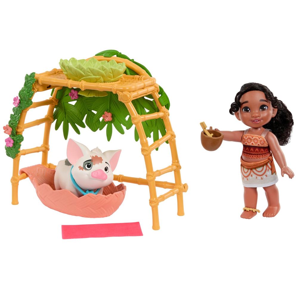 Muneca Disney Princess Moana 2 Set Simea Y Pua Oechsle.pe Oechsle