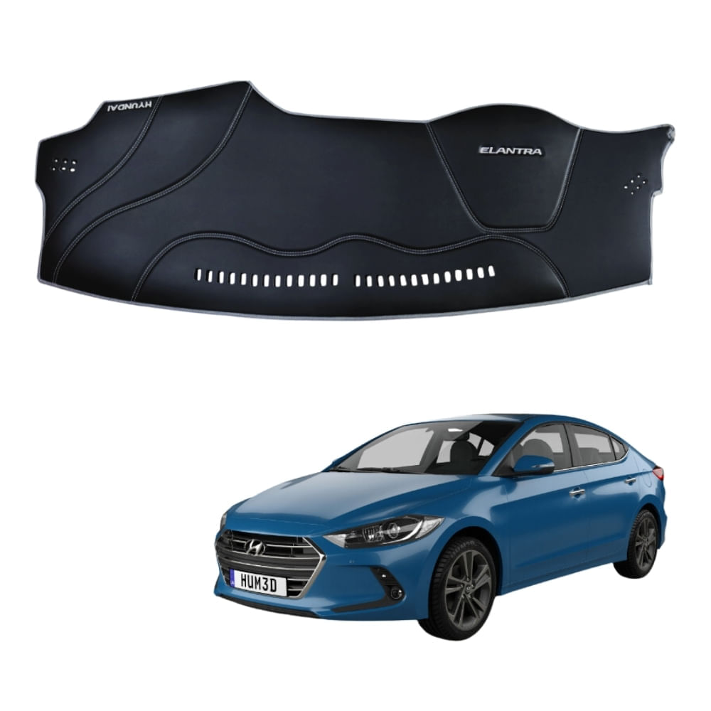 Protector de Tablero Para  HYUNDAI ELANTRA 2020 en Tacto Cuero - Protección y Estilo Superior