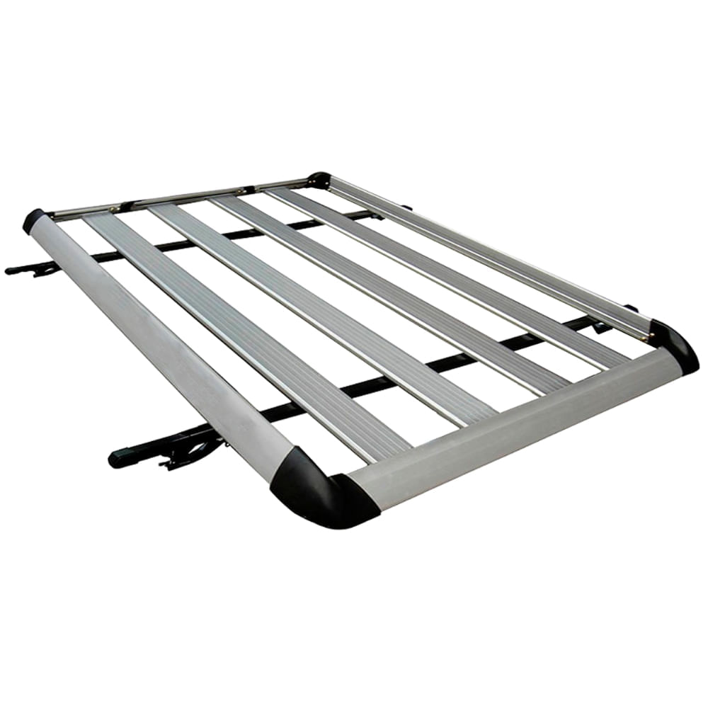 Parrilla Porta Equipaje de 140 cm en Aluminio Color Silver - Capacidad de Carga Extrema