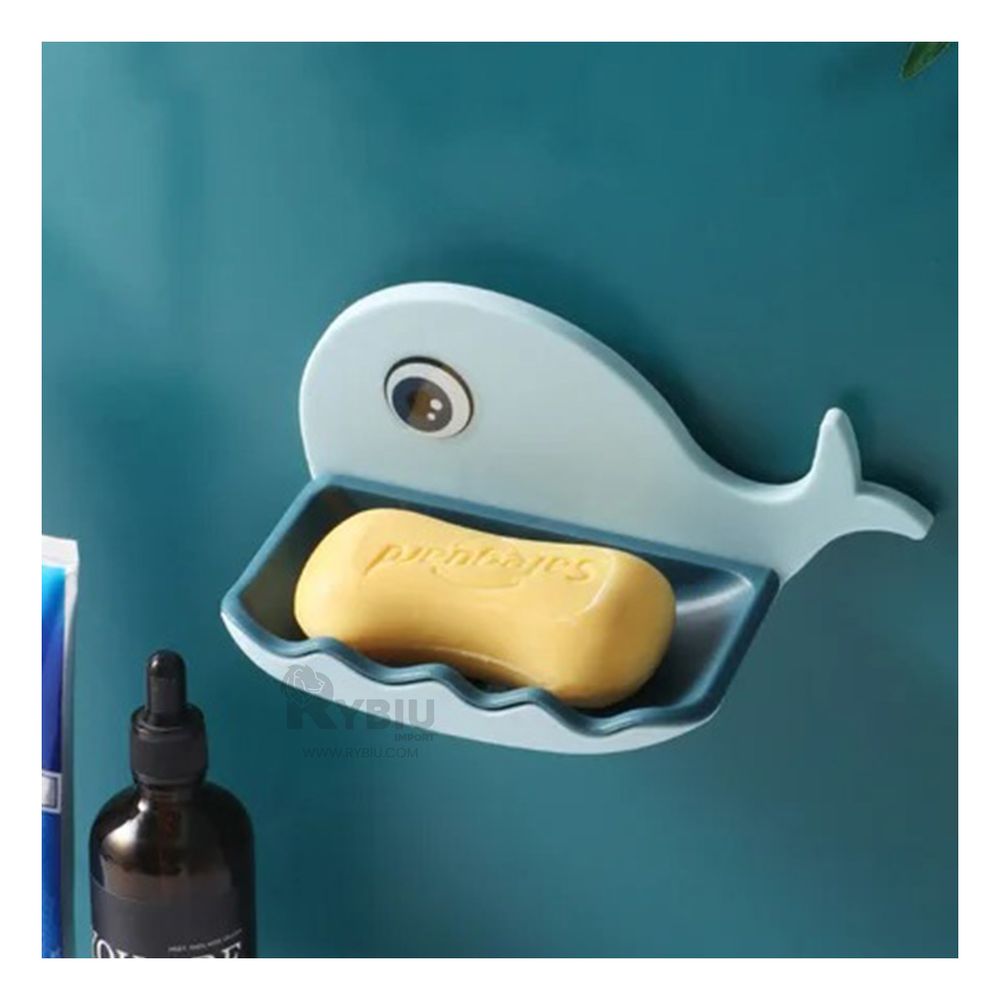 Jabonera Ergonomica y Util de Celeste Y+Papel de Regalo