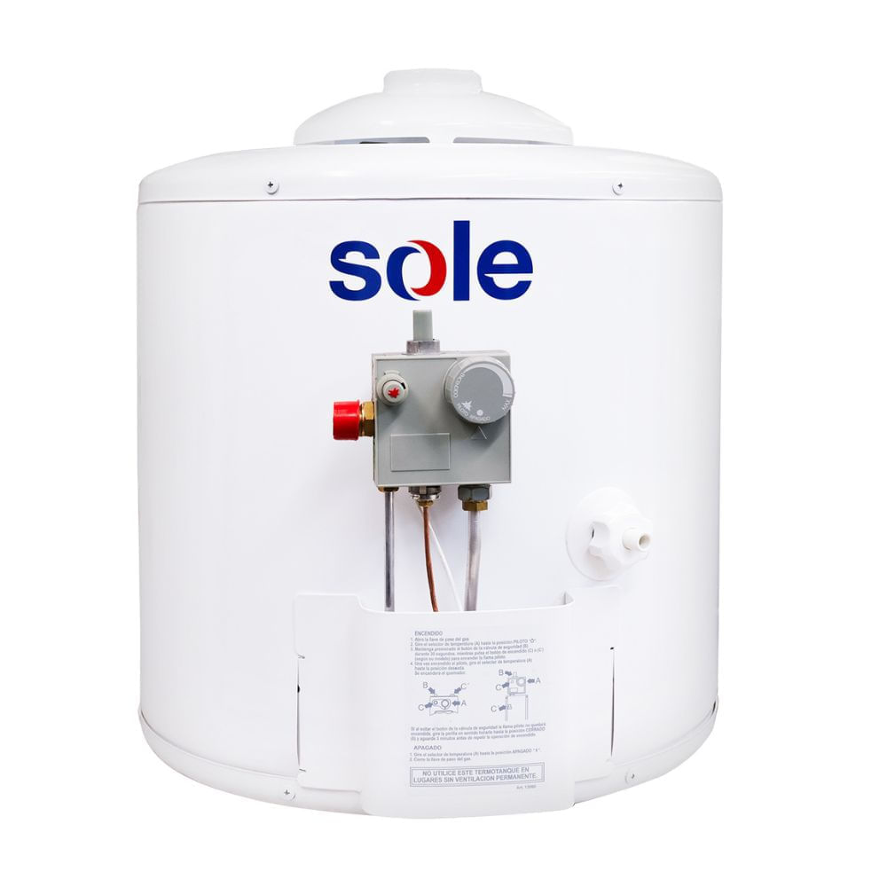 Termotanque a Gas Sole GN Tipo A 75L Blanco