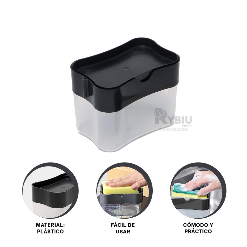 Expendedor Funcional de Jabon Negro Y+Post-it Adhesivos