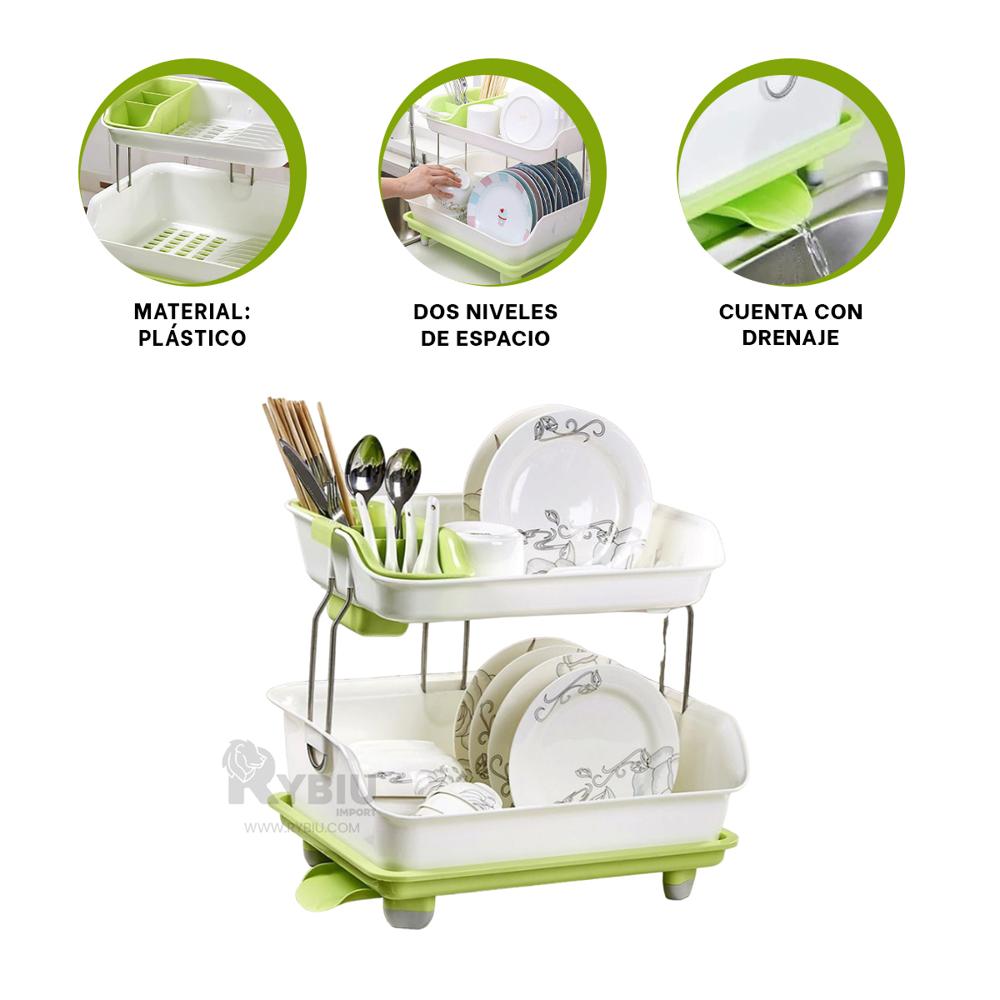 Secador Dinamico de Vajilla 2N Verde Y+Regalo Agendita