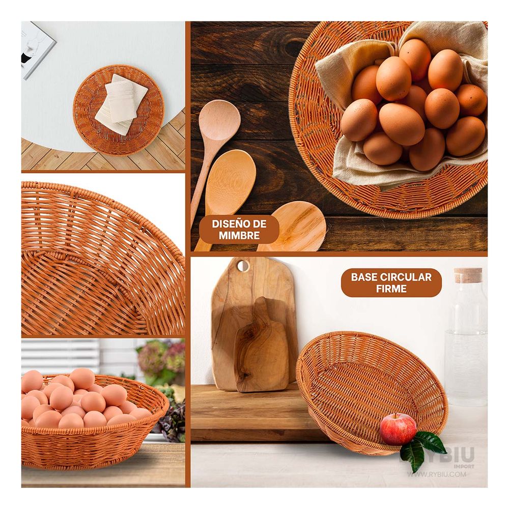 Canasta Moderna para Alimentos Tejida Y+Post-it adhesivos