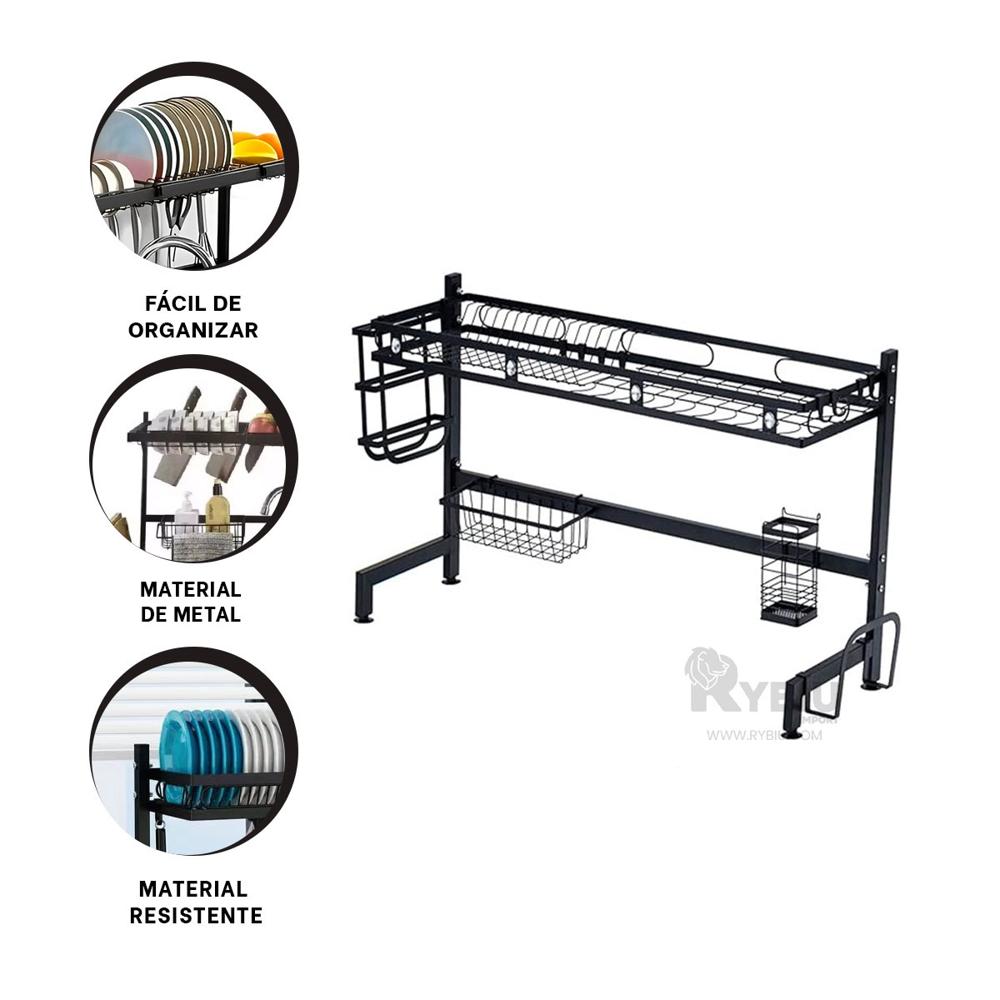 Secador Practico de Cubiertos de 65cm Y+Ligas de Regalo