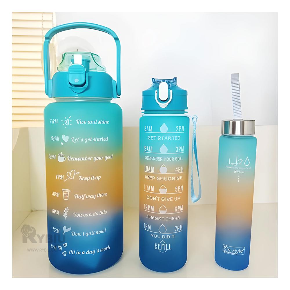 Tomatodo Trio de Alta Capacidad con Tapa Celeste