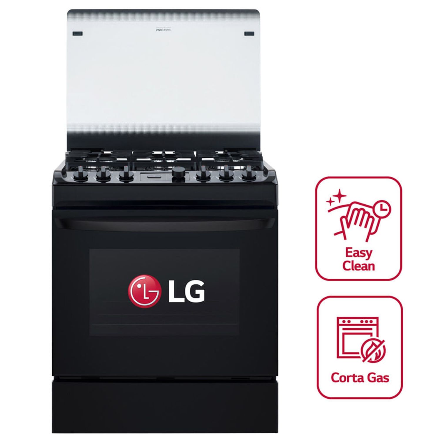 Cocina a Gas LG 6 Quemadores Acero Inoxidable Limpieza EasyClean™ RSG314M -  Electromegaecuador