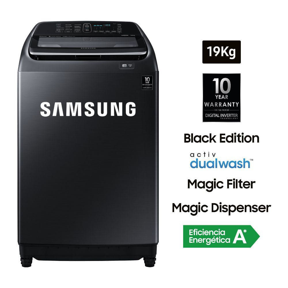 Lavadora WA19N6780CV 19Kg Negro