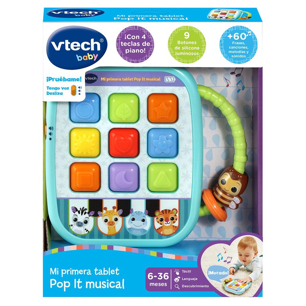 Tablet De Juguete Vtech Mi Primera Tablet Pop It Musical Oechsle