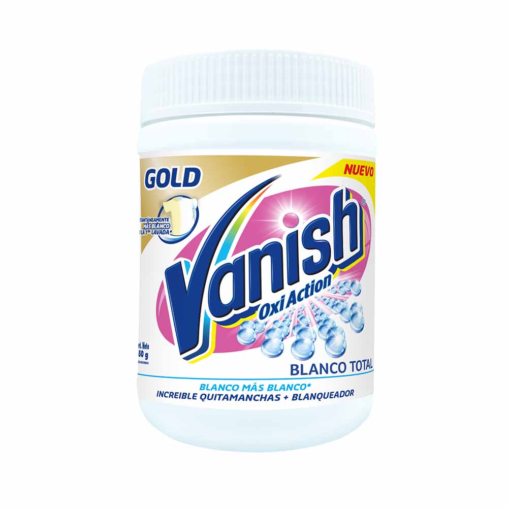 Quitamanchas en Polvo VANISH Blanco Total Pote 450g