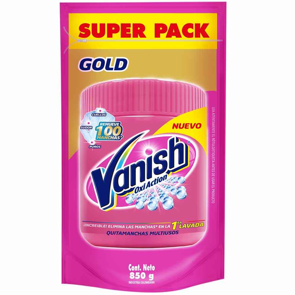 Quitamanchas VANISH Multiusos Pink Gold Bolsa 850g