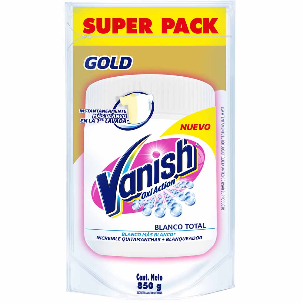 Quitamanchas VANISH White Gold Paquete 850g