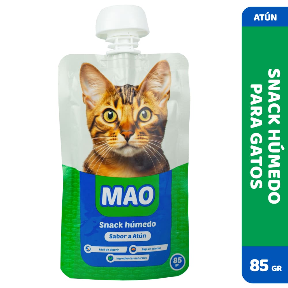 Snack Húmedo para Gato MAO Sabor Atún x85g