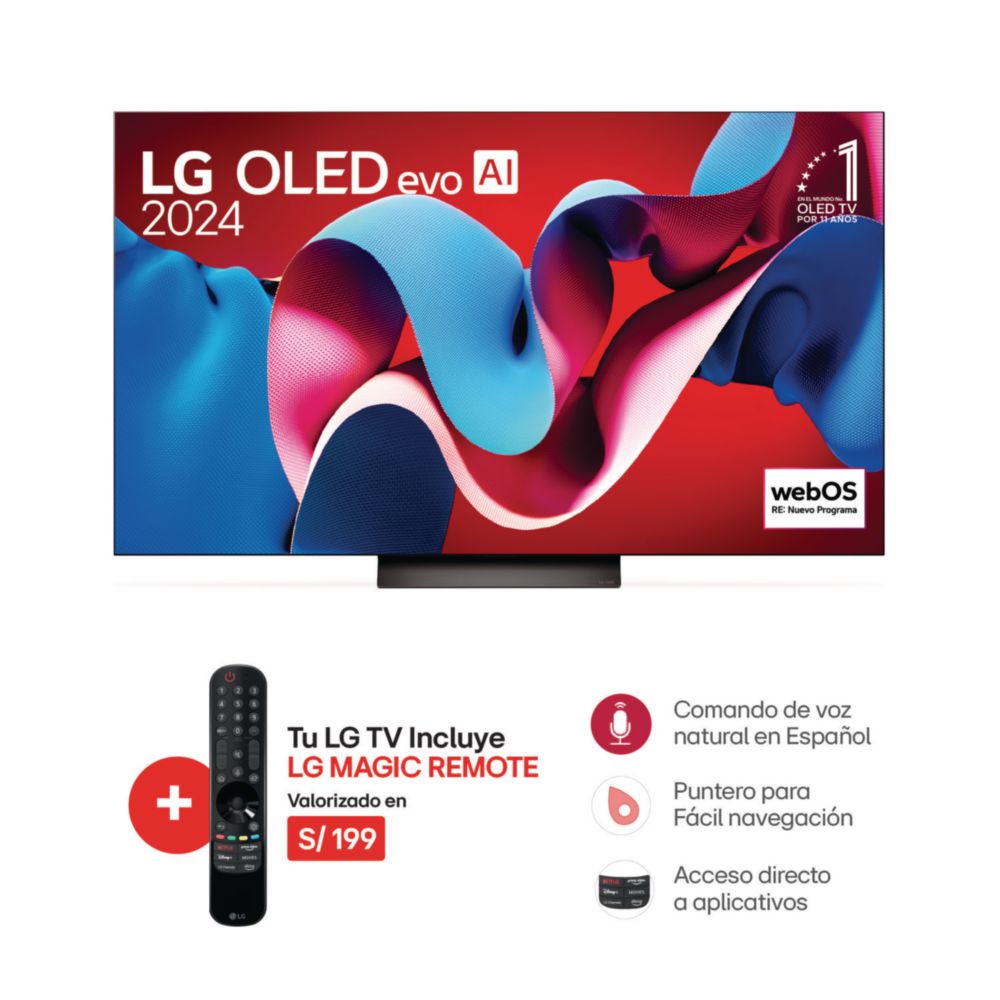 Televisor LG OLED55C4PSA 55"" OLED evo 4K UHD WebOS