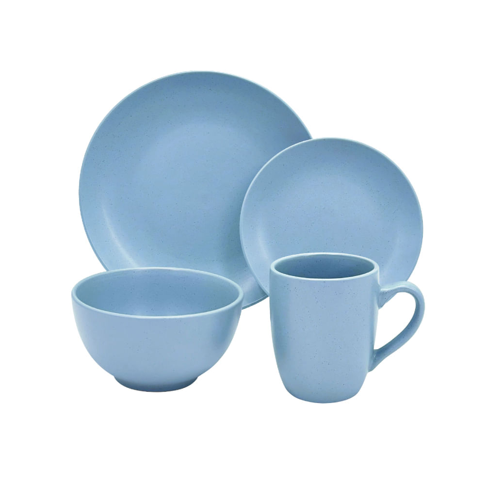 Juego De Vajilla Dots Acero 16 Piezas