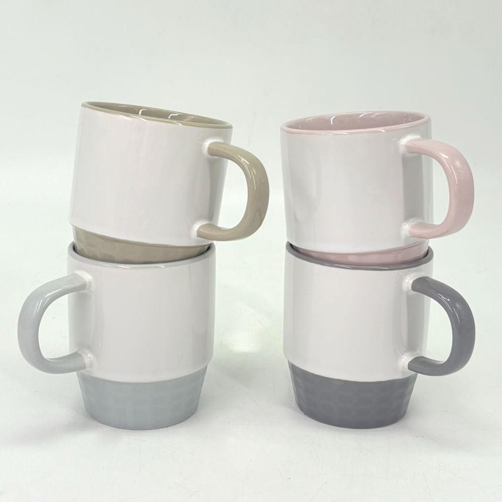 Set X4 Mugs Textura