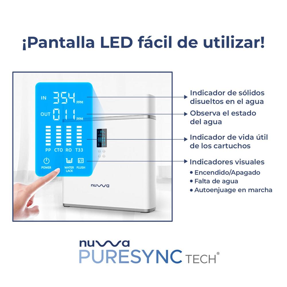 Filtro Purificador de Agua Ósmosis Inversa Premium NUWA