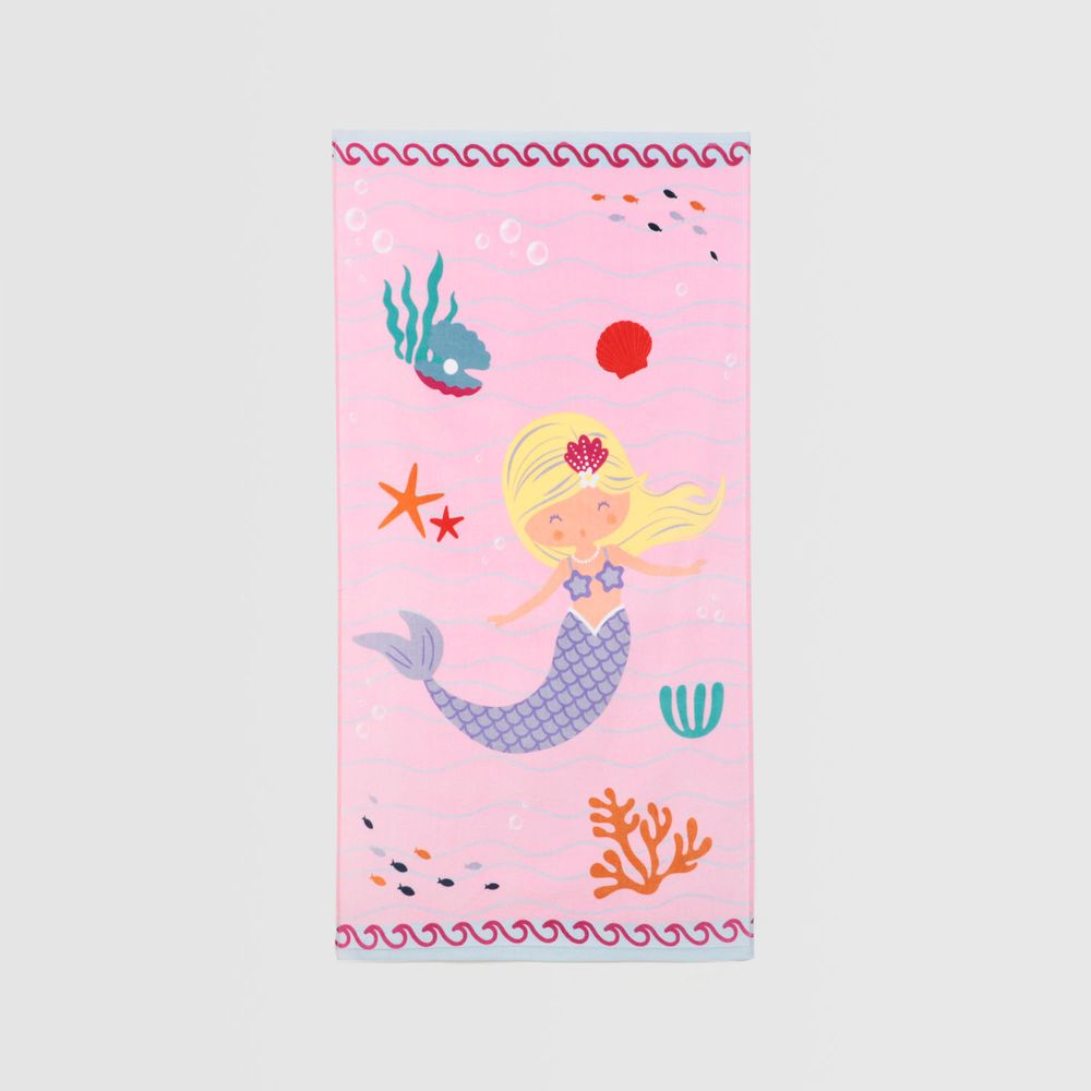 Toalla De Playa Rectangular Sirena 60Cm X 120Cm