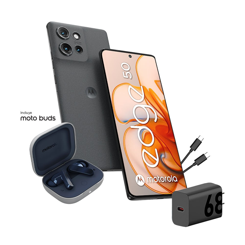 Celular Motorola Edge 50  6.7"" 12GB RAM 256GB Gris + Motobuds