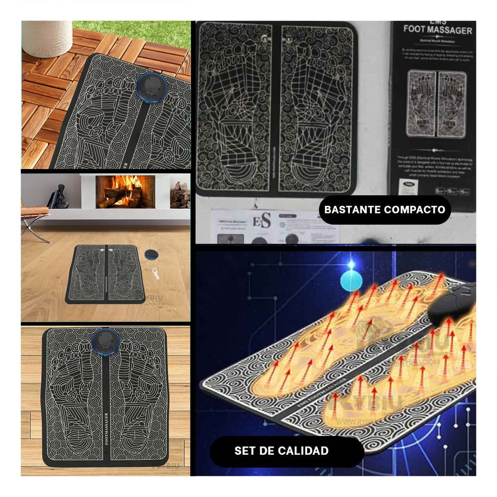 Masajeador Compacto y Ligero Color Negro Y+Papel de Regalo